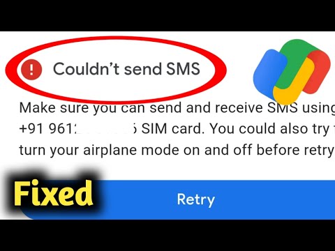 Fix Google Pay Couldn't Send SMS Problem Solved