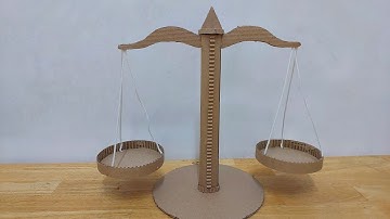 Cardboard weight machine for school project || Diy working model of weighing balance