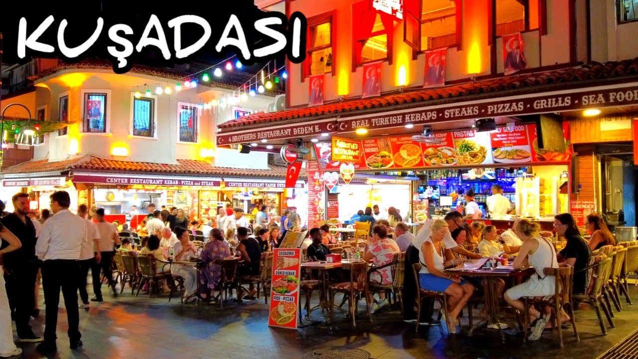 KUŞADASI AYDIN TÜRKIYE | NIGHTLIFE WALK TOUR | 18 July 2025 | 4k UHD 60fps