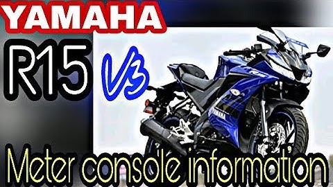 YAMAHA R15 V3  | METER CONSOLE SPECIFICATION