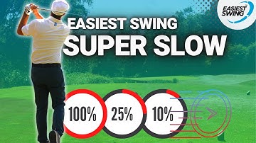 Easiest Swing In Golf - SUPER SLOW MOTION