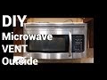 Over Range Microwave Vent to Outside DIY How to Install over stove microwave DIY Home Improvement