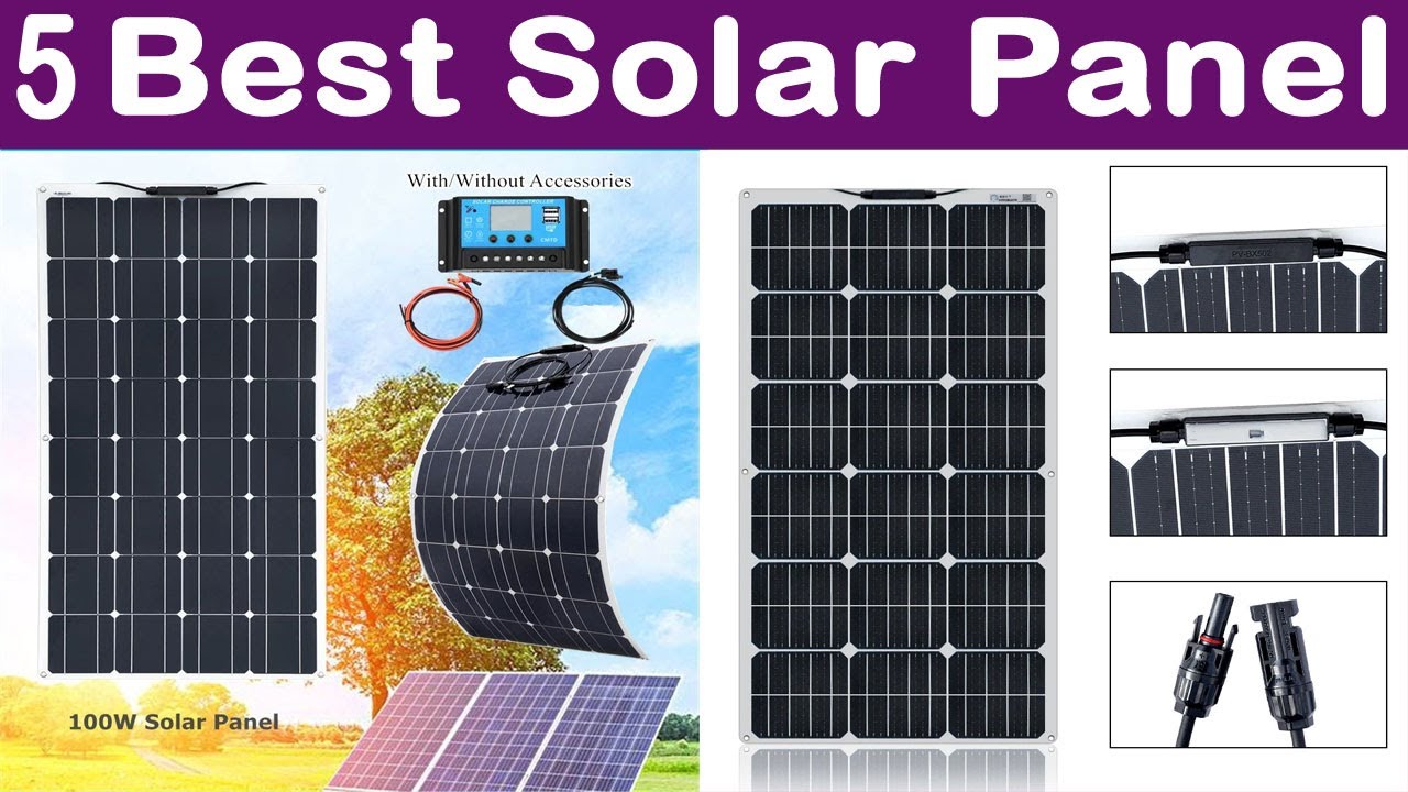 Top 5 Best Solar Panel In 2020-Best Solar Panel 100w 200w 12V Battery Charger kit