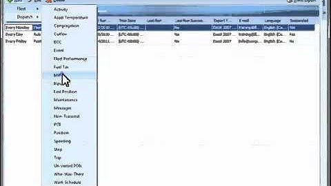 Fleet Complete Scheduled Reports Demo