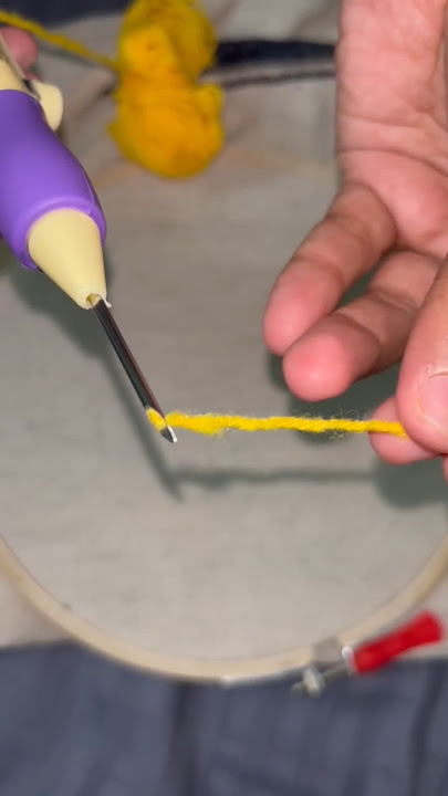 How to thread a punch needle | Amazon punch needle| Punch needle thread #punchneedleart #punchneedle