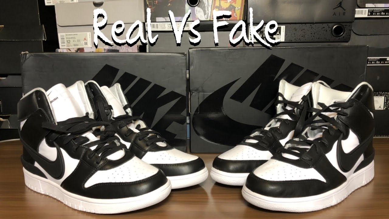 Nike Dunk Hi x AMBUSH collab Real vs Fake review. Check it out 👀