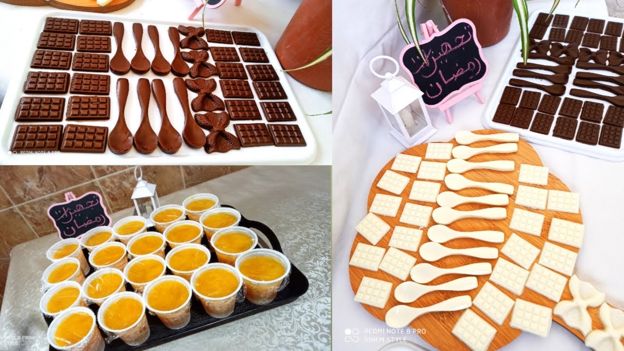 أقوى تحضيرات رمضان بأفكار جديدة🌙ملاعق الشوكولا و اشكال روعة 🌟مركز البرتقال
