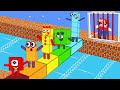 Pattern palace  mario vs numberblocks funny mix level up maze  game animation