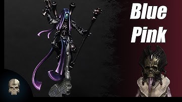 Hobby Tips: Painting a Blue to Pink Blend on a Harlequin Shadowseer for Warhammer 40k