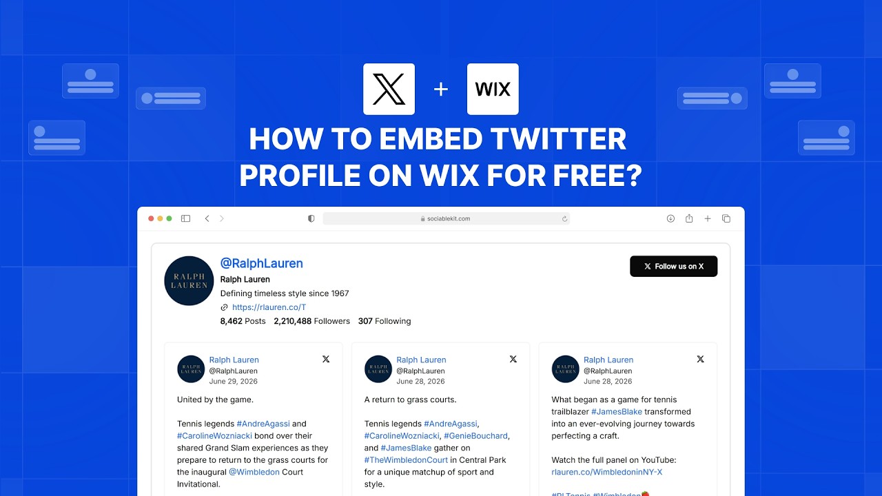 How to embed Twitter profile on Wix? - YouTube
