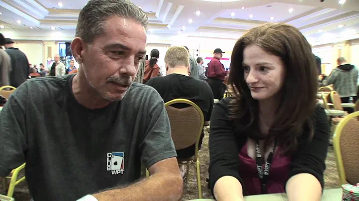 ClubWPT Qualifier Albert Lovato on Day 1B of the L...