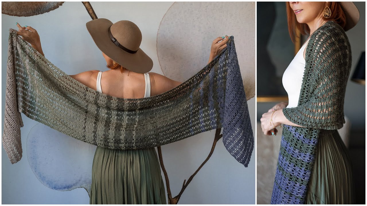 Easy, Step-by-Step: How to Crochet the Lovely, Lacy, Beginner Friendly Trellis Shawl!