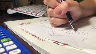 ASMR Study with me - writing sound, soft breathing sound, mumbling sound screenshot 4