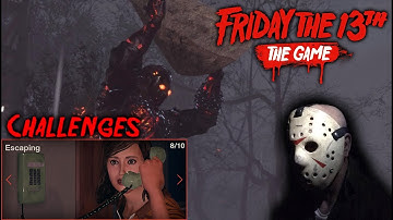 Friday the 13th the game - Gameplay 2.0 - Challenge 8 - Savini Jason