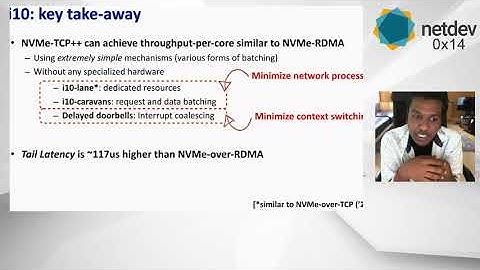 Netdev 0x14 - NVMe-over-TCP ≈ NVMe-over-RDMA