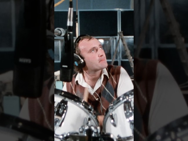 Phil Collins recording drums for “Do They Know It’s Christmas?” #PhilCollins #BandAid