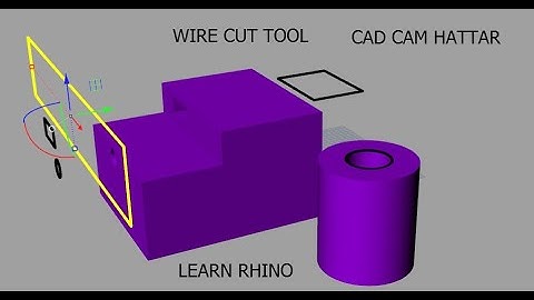 RHINO 3D MODELS: WIRE CUT TOOL IN RHINI (HOW TO USE)