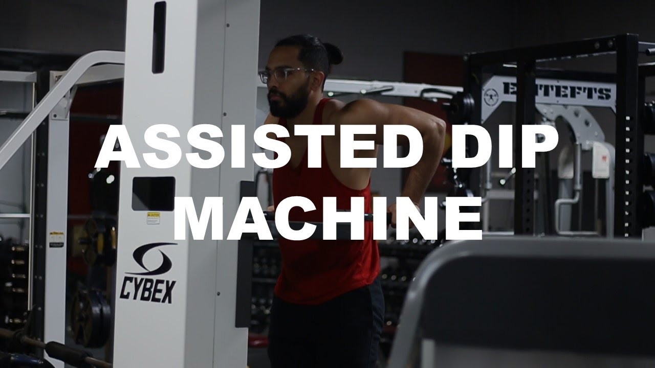 Machine-assisted chest dip instructions and video
