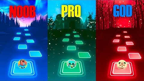 NOOB vs PRO vs GOD | Tile Hop EDM Rush MEGABETTLE