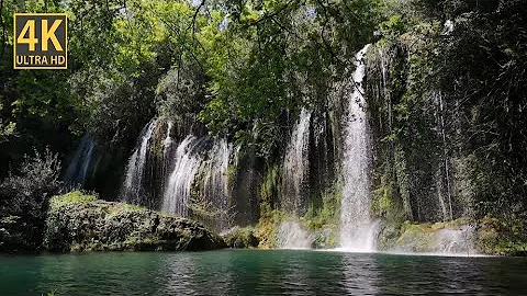 4K Waterfall Concentration and Study Music, 60 Minutes