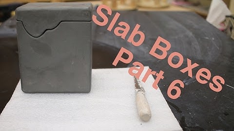 Hard Slab Boxes Part VI pottery I 2017 Glazing