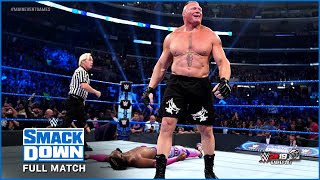 FULL MATCH - Brock Lesnar vs. Kofi Kingston - WWE Championship : SmackDown LIVE, Oct 4, 2019