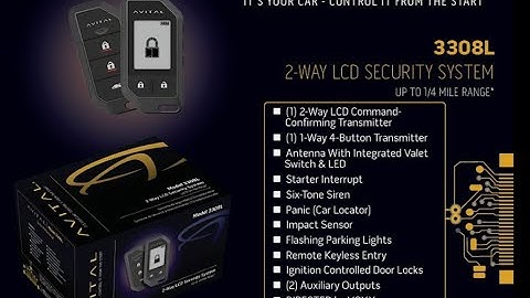 3308L - Avital 2-Way Security System