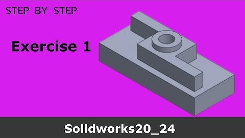 solidworks tutorial, how to draw every thing in solidworks, Exercise 1 #solidworks