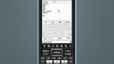 Are we there yet? Write program in ClassPad