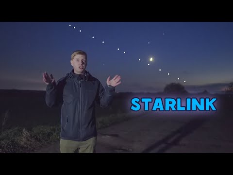 Светящиеся точки в небе? Наблюдаем спутники Илона Маска - Starlink. Два полёта за одно наблюдение!