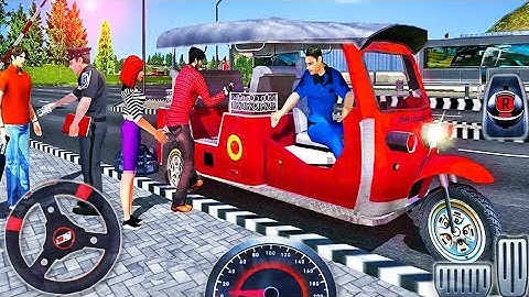 Offroad Tuk Tuk Driving 3D 2024 - Rickshaw Auto Driver Simulator - Android GamePlay