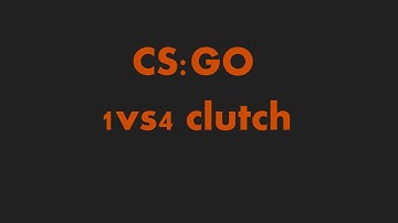 CS:GO Mirage 1v4 clutch