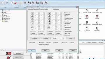 Searches for chess games containing minor piece endgames (ChessBase Tip #0014)