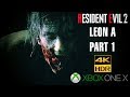 Resident Evil 2 Remake Xbox One X 4K HDR Gameplay UHD Walkthrough part #1 Leon A 60 fps