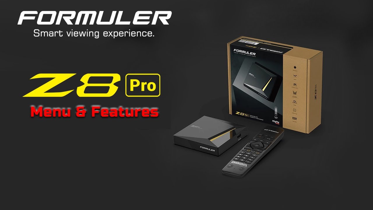 FORMULER Z8 PRO Menu & Features 