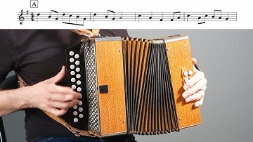 Complete Beginner Diatonic Button Accordion Lesson - GC melodeon (optional sheet music included)