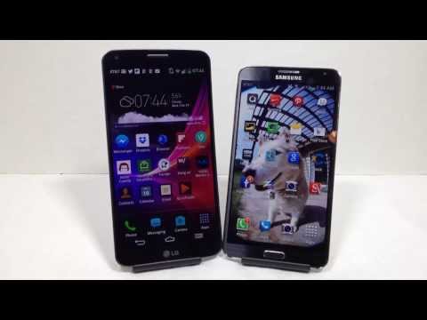 LG G Flex vs. Samsung Galaxy Note 3 Full Comparison Review #Attmobilereview  ATT