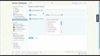 3. SocialCast -  Custom Streams [short YouTube video]