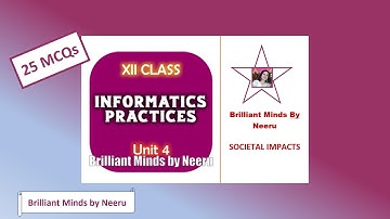 Societal Impacts MCQs  IP Class XII-MCQs on Societal Impacts Class XII IP