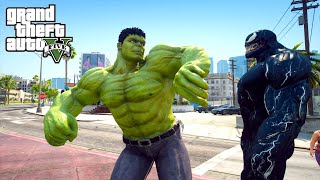 Hulk vs Venom Epic Battle - GTA V Mods