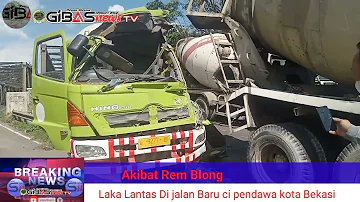 Lakalantas di jalan Baru Cipendawa kota Bekasi