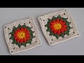 Basit Tığ işi Kare Motif Örnekleri ve Yapılışları - Sımple Crochet Granny Square for Beginners