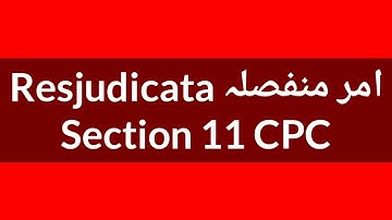 Resjudicata | Section 11 CPC | Kinds of Resjudicata | Constructive Resjudicata |