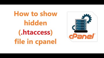 How to show hidden files on cpanel filemanager .htaccess