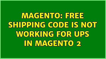 Magento: Free shipping code is not working for UPS in magento 2