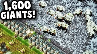 TRAPS, TREASURES, and 1,600 GIANTS! | They Are Billions Custom Map Gameplay