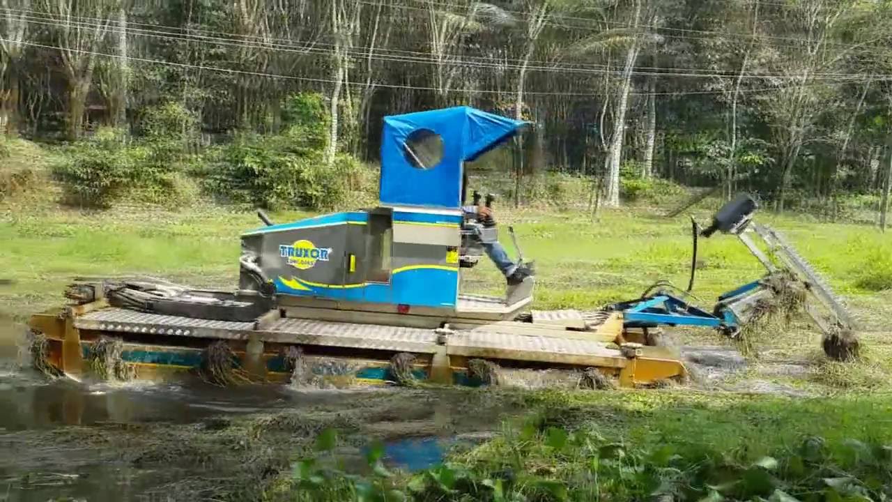 Pond Cleaning using Truxor YouTube