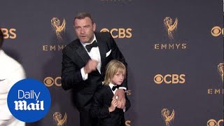 Famous Dapper duo! Liev Schreiber and son Kai at 2017 Emmy Awards - Daily Mail Profile