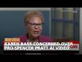 Karen Bass Concerned Over Pro-Spencer Pratt AI Video | The View