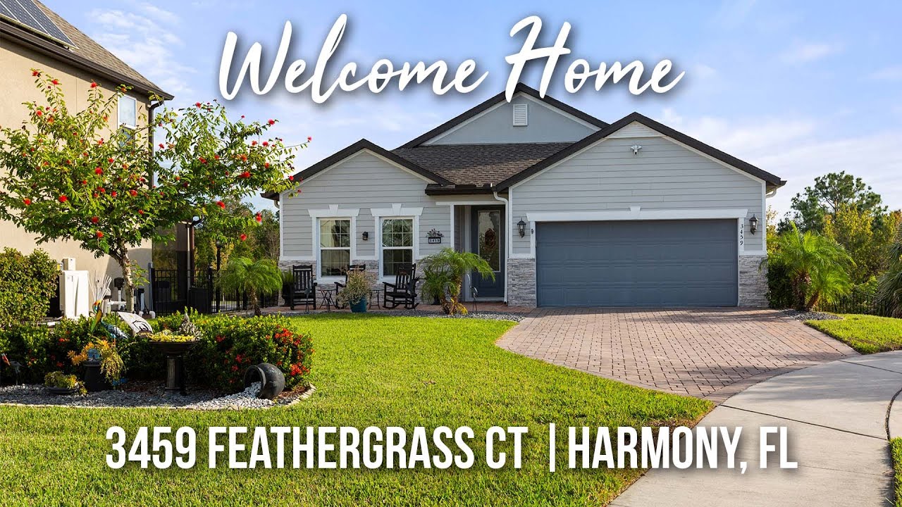 Harmony FL Home For Sale At 3459 Feathergrass Court Harmony FL 34773 4079223308 YouTube